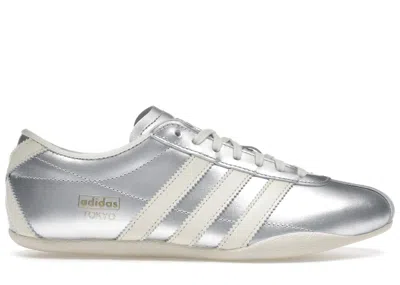 Pre-owned Adidas Originals Tokyo (women's) Sneakers In Silver Metallic/cream White/gold Metallic