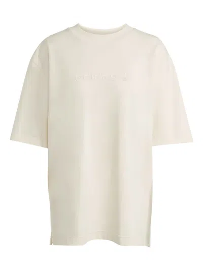 Adidas Originals Tonal Logo T-shirt In White