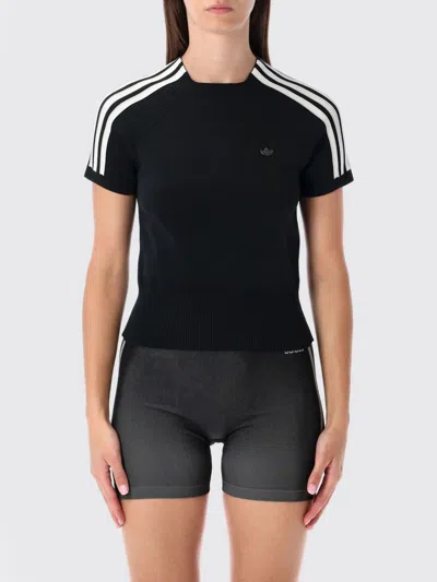 ADIDAS ORIGINALS TOP ADIDAS ORIGINALS WOMAN COLOR BLACK,H51000002