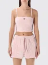 Adidas Originals Pink Terry Bandeau Top In Pink