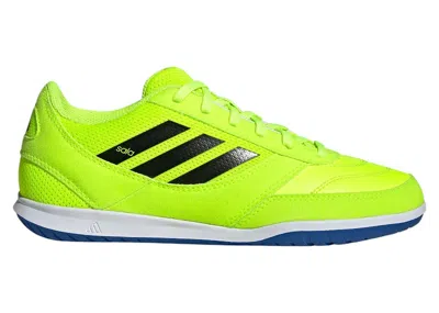 Pre-owned Adidas Originals Top Sala Competition Ii Indoor Black Sneakers In Lucid Lemon/core Black/royal Blue In Multi