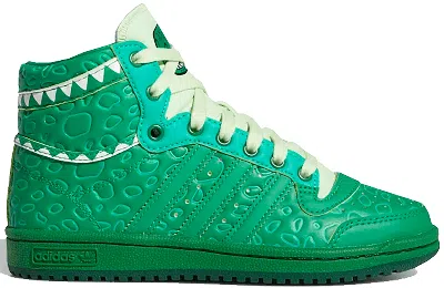 Pre-owned Adidas Originals Top Ten Hi Toy Story Rex Sneakers In Green