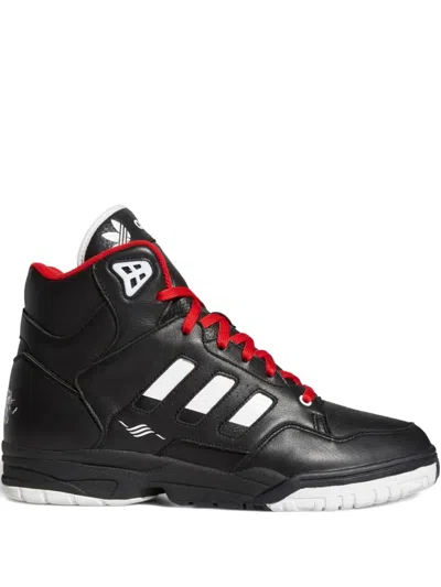 Adidas Originals Torsion Artillery Mid "kid Cudi X Bill & Ted" Sneakers In Black