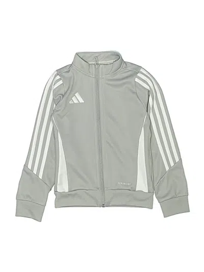 Pre-owned Adidas Originals Kids' Track Jacket In Gray