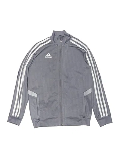 Pre-owned Adidas Originals Kids' Track Jacket In Gray