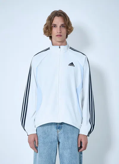 Adidas Originals Track Jacket With Logo Detail In White