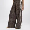Adidas Originals Track Pants Leopard Firebird Oversized In Animal Print