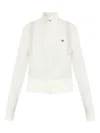 Adidas Originals Zip-front Ribbed Cardigan In White