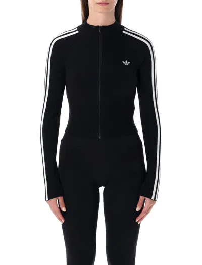 ADIDAS ORIGINALS ADIDAS ORIGINALS ADICOLOR 3-STRIPES SLIM KNIT TRACK TOP