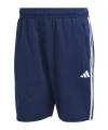 Adidas Originals Adidas Men's Train Essentials Classic-fit Aeroready 3-stripes 10" Training Shorts In Dark Blue/white