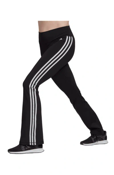 Adidas Originals Training Essentials Aeroready High Waist Flare Leggings In Black