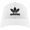 Adidas Originals Trefoil Baseball Cap White In White