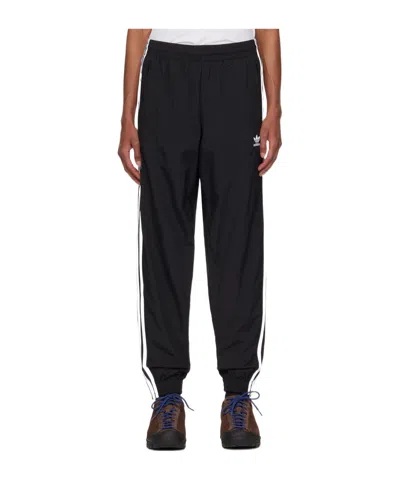 Adidas Originals Trefoil-embroidered Recycled Polyamide Track Pants In Black