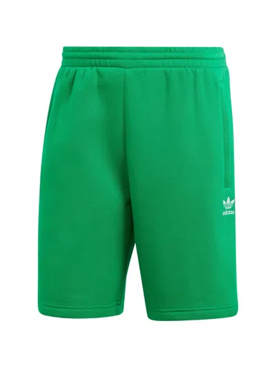 Adidas Originals Trefoil Essential Shorts In Green