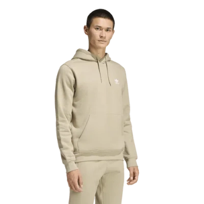 Adidas Originals Trefoil Essentials Lifestyle Hoodie In Neutral
