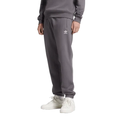 Adidas Originals Trefoil Essentials Lifestyle Pants In Gray
