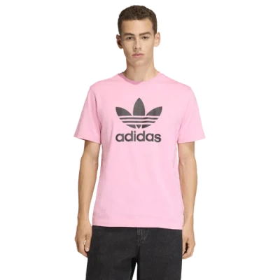 Adidas Originals Trefoil Essentials T-shirt In Pink