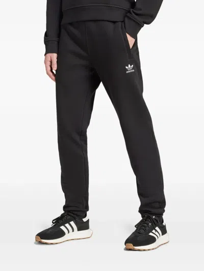 Adidas Originals Trefoil Essentials Track Pants In Black