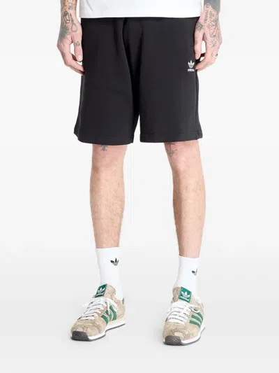 Adidas Originals Trefoil Essentials Track Shorts In Black
