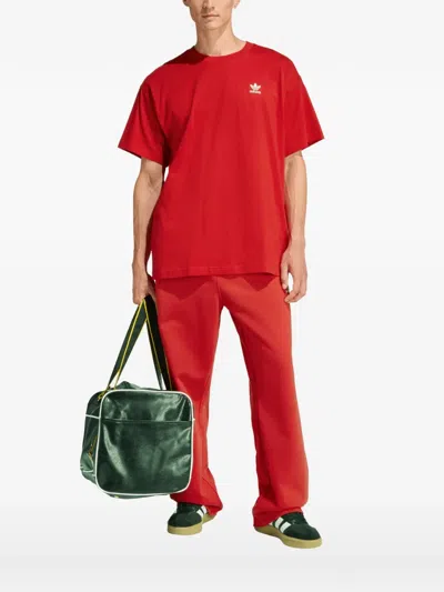Adidas Originals Trefoil Essentials T-shirt In Red