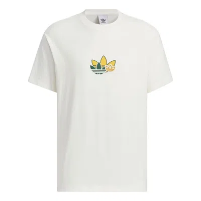 Adidas Originals Trefoil Graphic T-shirts 'white'