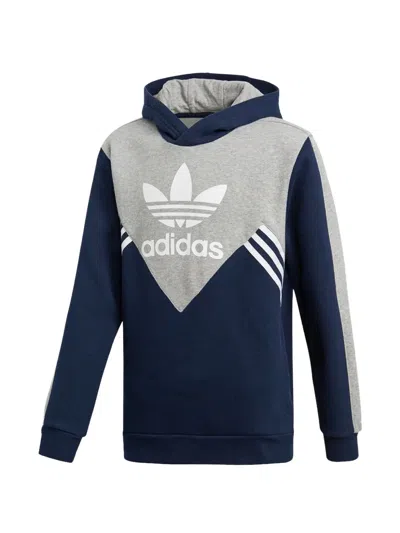 Adidas Originals Kids' Trefoil Hoodie In Blue