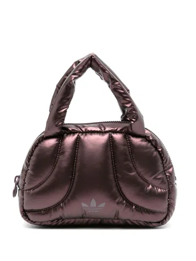 Adidas Originals Trefoil-logo Padded Tote Bag In Purple