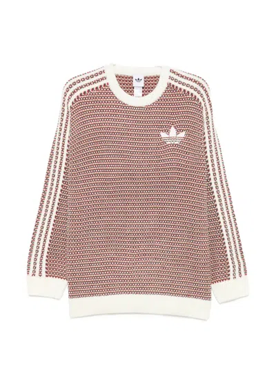 Adidas Originals Trefoil Logo-embroidered Sweater In Multi