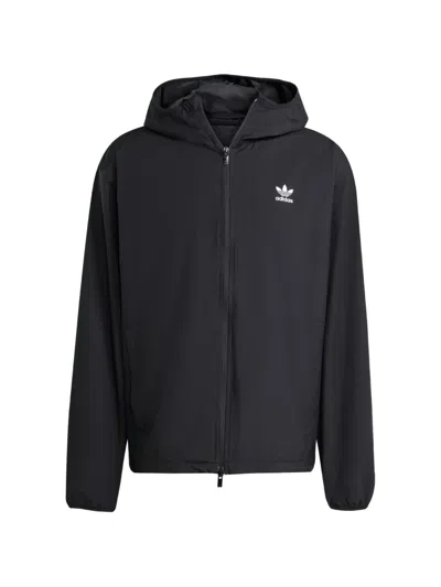 Adidas Originals Trefoil Logo-print Jacket In Blue