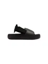 Adidas Originals Trefoil-motif Touch-strap Sandals In Black