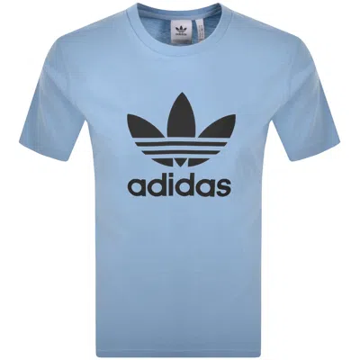 Adidas Originals Trefoil T Shirt Ash Blue