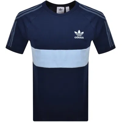 Adidas Originals Trefoil T Shirt Navy In Blue