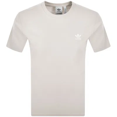 Adidas Originals Trefoil T Shirt Wonder White In Neutral
