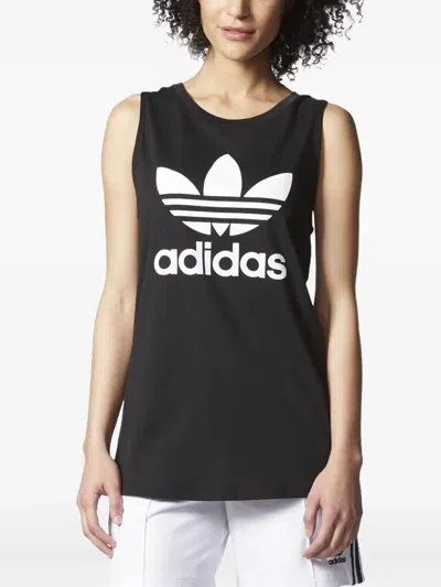Adidas Originals Trefoil Tank Top In Black