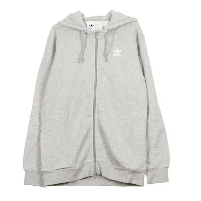 Adidas Originals Zip Hoodie In Gray