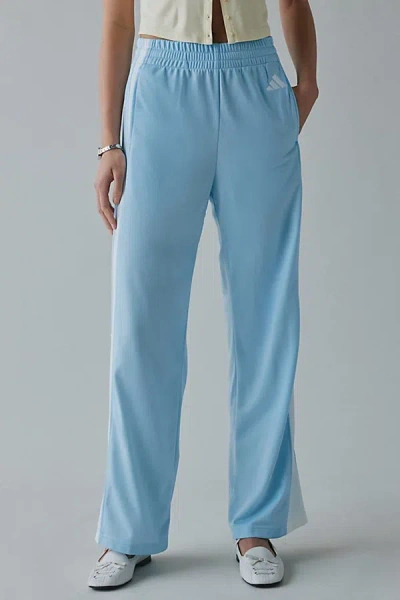 Adidas Originals Tricot 3-stripe Fashion Track Pant In Glow Blue/white, Women's At Urban Outfitters