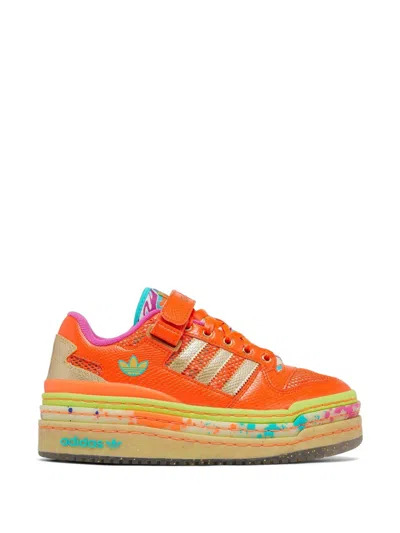 Adidas Originals Triple Platform Sneakers In Orange