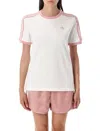 Adidas Originals Ruffled Three-stripes T-shirt In White