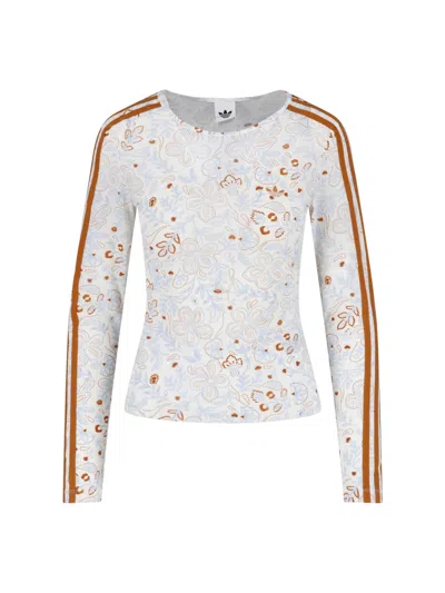 Adidas Originals T-shirt "summer Glow" In Animal Print