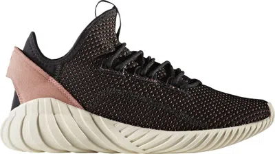 Pre-owned Adidas Originals Tubular Doom (women's) Sneakers In Core Black/raw Pink In Multi