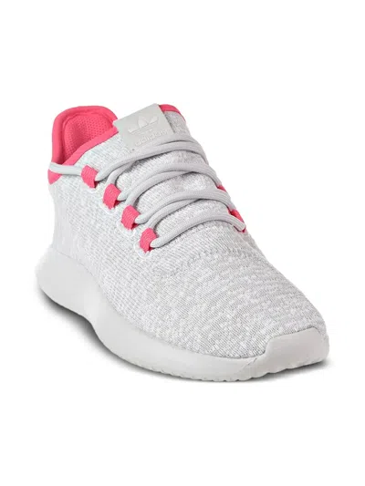 Adidas Originals Kids' Tubular Shadow "grey One/real Pink/grey One" Sneakers In Gray