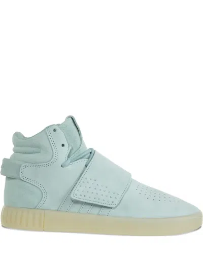 Adidas Originals Tubular Strap Sneakers In Blue