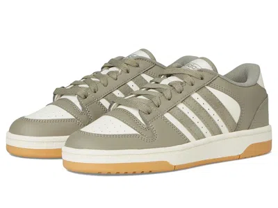 Adidas Originals Turnaround Basketball Shoes (big Kid) Kids Shoes Silver Pebble/silver Pebble/cloud White : 4 Big Kid In Gray