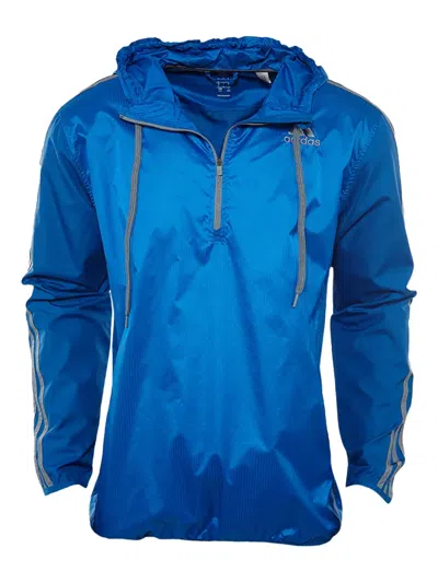 Adidas Originals Ult 1/2 Z Windbreaker Jacket In Blue