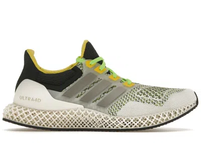 Pre-owned Adidas Originals Ultra 4d Green Sneakers In Cloud White/night Metallic/beam Yellow