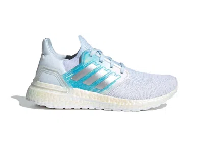 Pre-owned Adidas Originals Ultra Boost 20 Blue (women's) Sneakers In White/light Blue/silver In Multi