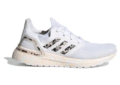 Pre-owned Adidas Originals Ultra Boost 20 Glam Pack White (women's) Sneakers In Cloud White/pink Tint/core Black In Multi