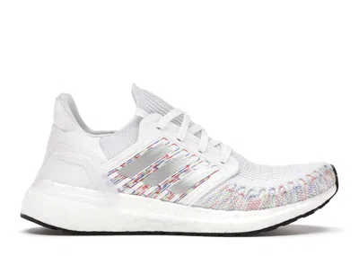 Pre-owned Adidas Originals Ultra Boost 20 White (women's) Sneakers In Cloud White/silver Metallic In Multi