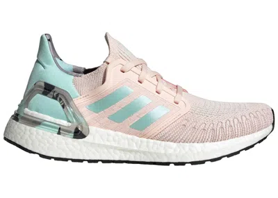 Pre-owned Adidas Originals Ultra Boost 20 (women's) Sneakers In Pink Tint/frost Mint/collegiate Navy Blue