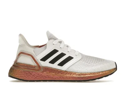 Pre-owned Adidas Originals Ultra Boost 20 (women's) Sneakers In White/signal Pink/black In Multi